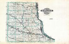 County Map, Clayton County 1886